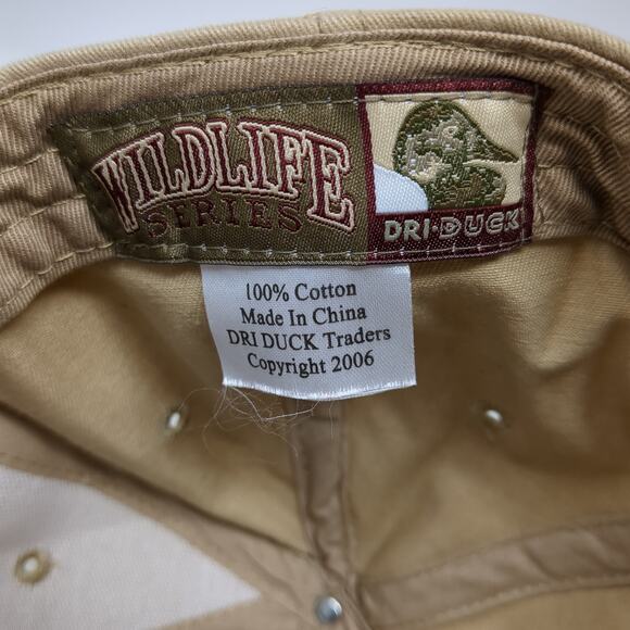 Fox Portable Welding Strapback Baseball Cap Brown One Size Adjustable Dri-Duck - Picture 8 of 8